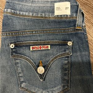 Hudson Denim | light wash Ginny straight angle cuff